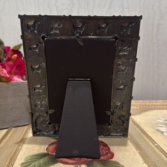 Vintage 3-D Dog Doggy Puppy Metal Frame New in Box - Picture 4 of 11